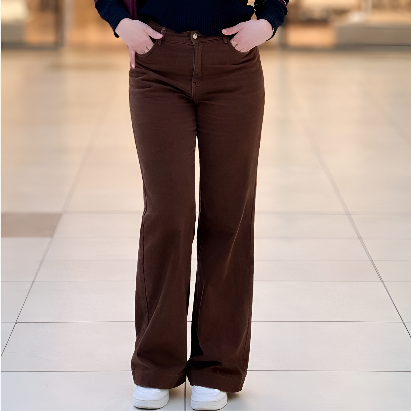 Jean baggy avec ourlet