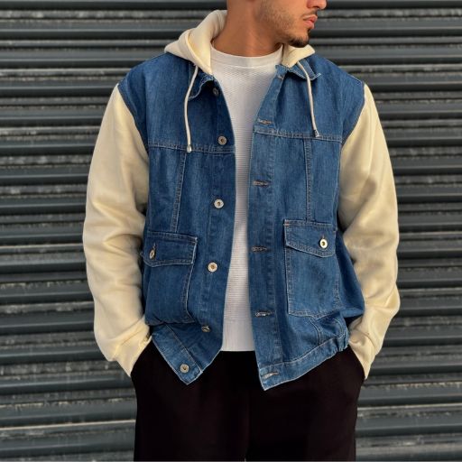 Veste jean oversize