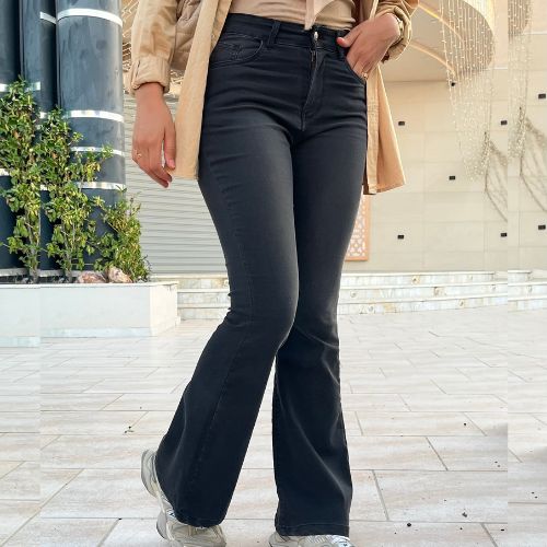 Jean extra flare à taille haute