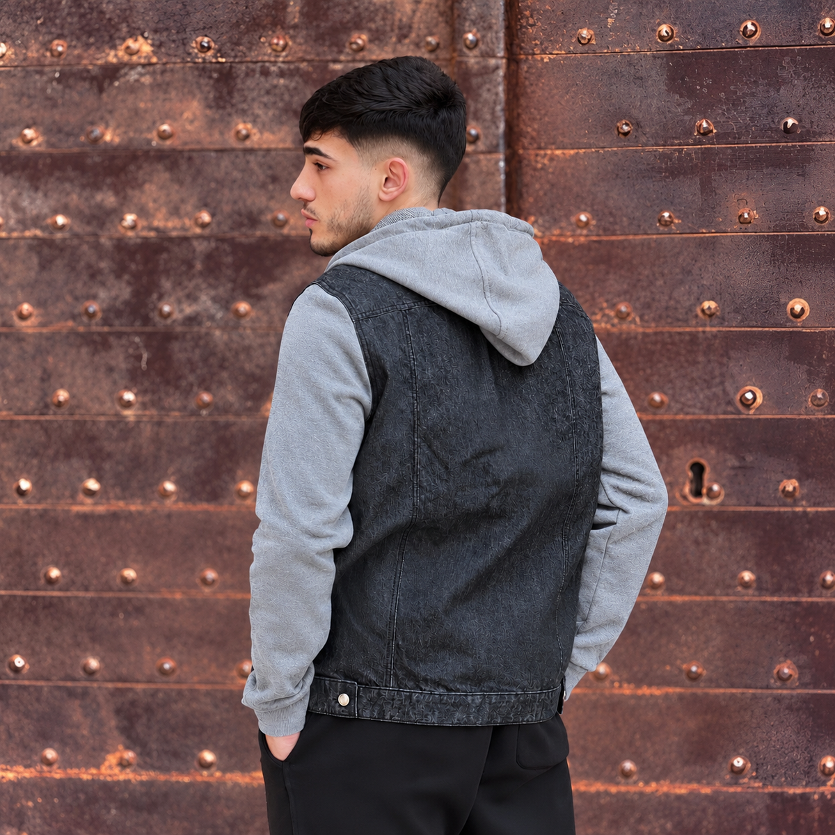 Veste denim oversize
