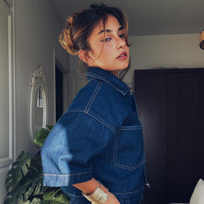 Veste Jean Demi manches