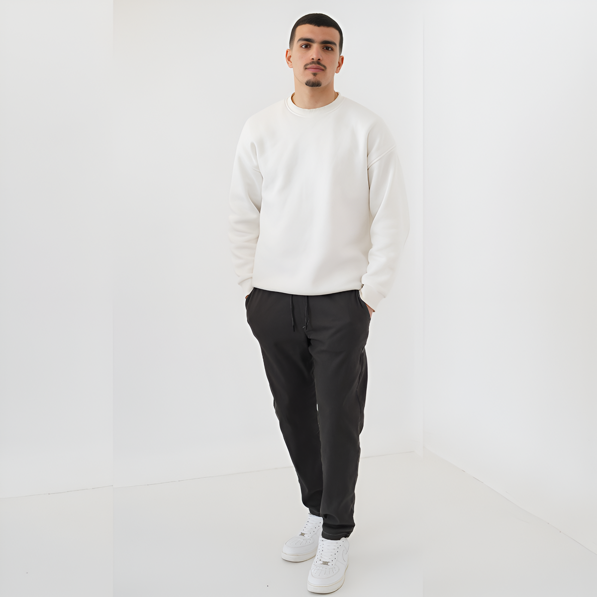 Pantalon chino confort grande taille