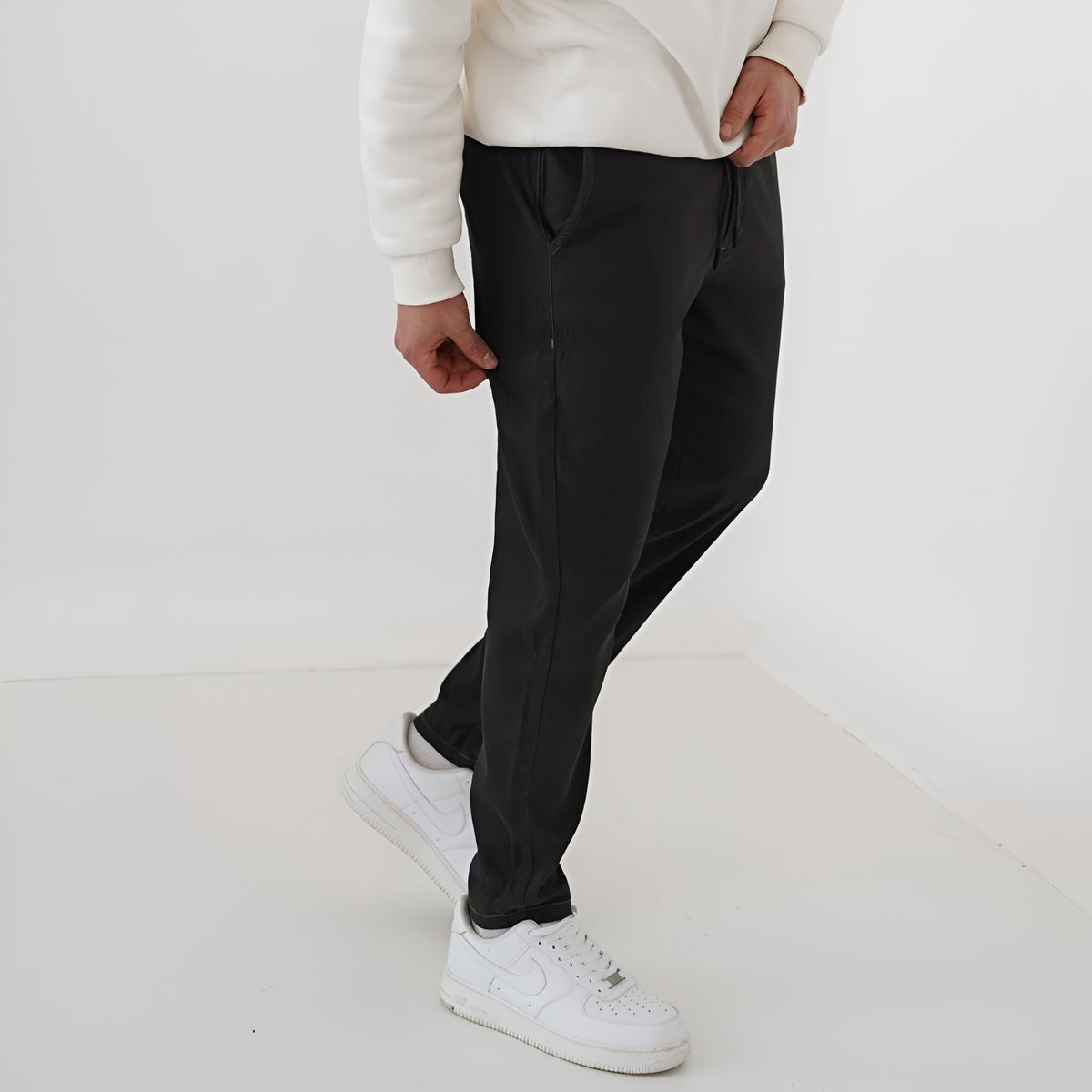 Pantalon chino confort grande taille
