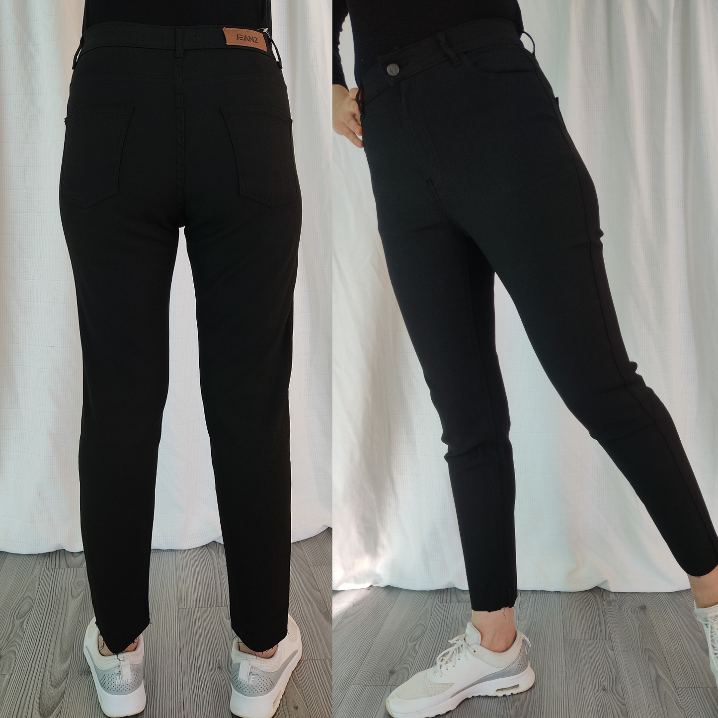 Jean Mom fit moulant taille haute